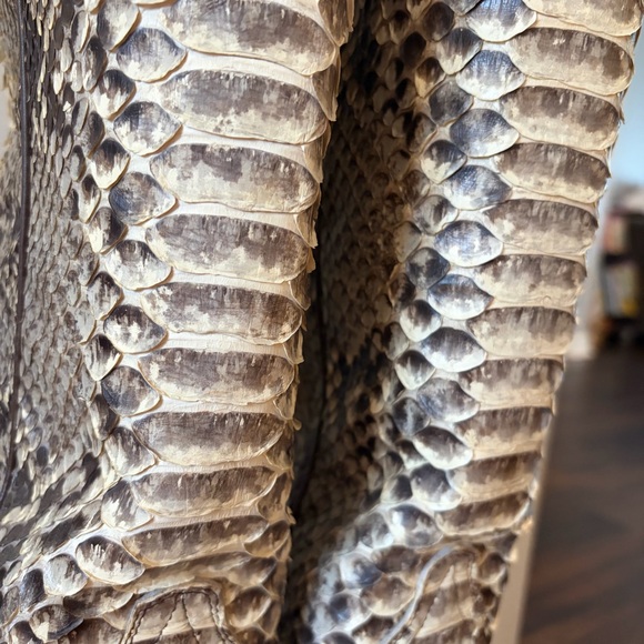 SLAY PYTHON TALL WESTERN BOOTS - SNIP TOE SIZE 7B - Picture 6 of 8